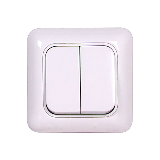 Вимикач двохклавішний, 10А, 250В М00001957