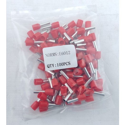 Купити Наконечник гільза Е6012 6 мм.кв. червоний TNSy 63,00 грн