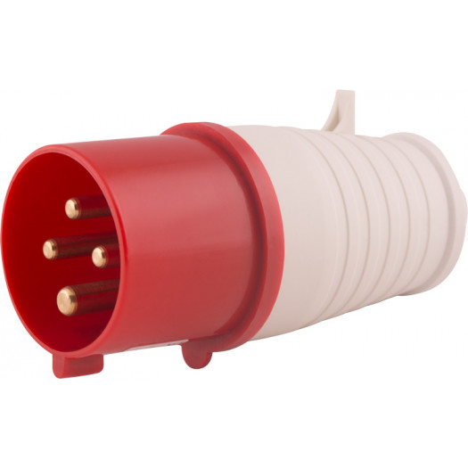 Силова вилка переносна e.plug.pro.4.32, 4п., 380В, 32А (024) 000014035