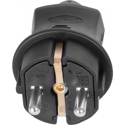 Купити Вилка пряма каучукова e.plug.rubber.028.16, з з/к, 16А 48,30 грн