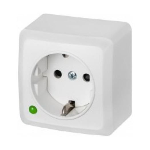 Розетка BERG 1-на з з/к IP20 000053748