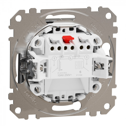 Купити Вимикач 2-клавішний, матовий алюміній Sedna Elements 554,60 грн