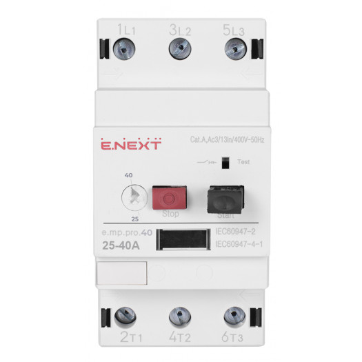 Купити Автоматичний вимикач захисту двигуна e.mp.pro.40, 25-40А 2 350,30 грн