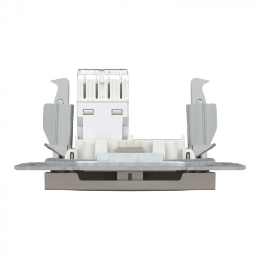 Розетка комп'ютерна RJ45 кат.5е UTP, бронза, Asfora 000159207 Розетка комп'ютерна RJ45 кат.5е UTP, бронза, Asfora 000159207