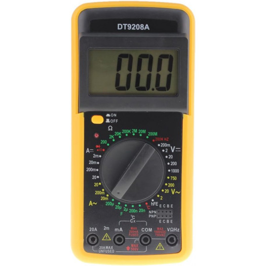 Цифровий мультиметр тестер DT-9208A 000154104