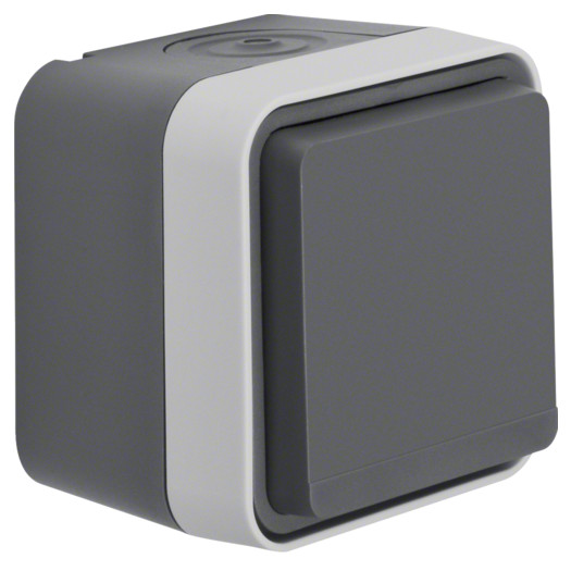 Розетка з з/к IP55, сіра, 16А/250В W.1 000036816