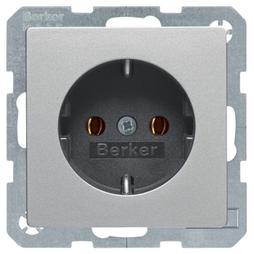 Розетка з з/к, 16А/250В, алюміній, Q.x 000034263