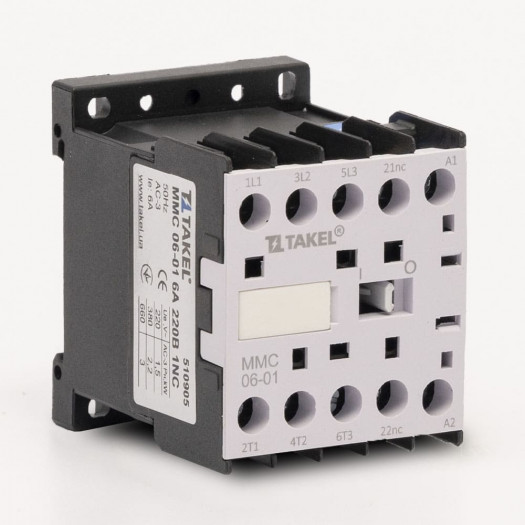 Контактор MMC 06-01 6А 220В 1NC, TAKEL 000161868
