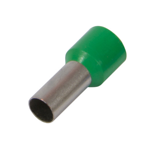 Ізольований наконечник втулковий e.terminal.stand.e1012.green 1,0 кв.мм, зелений 000017786