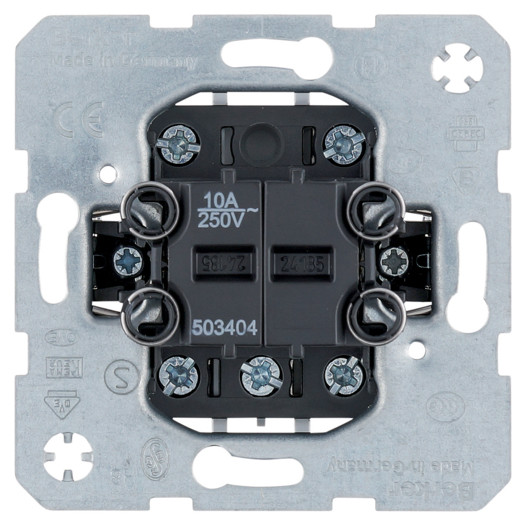 Кнопка 2-клавішна групова 4 замик.контакти, загальна вхідна клема 10А/250В 000022146