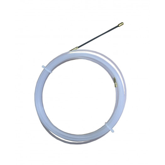 Протяжка ПКн-4/5 для кабелю, нейлонова, біла, 4 мм, 5м TNSy 000165974