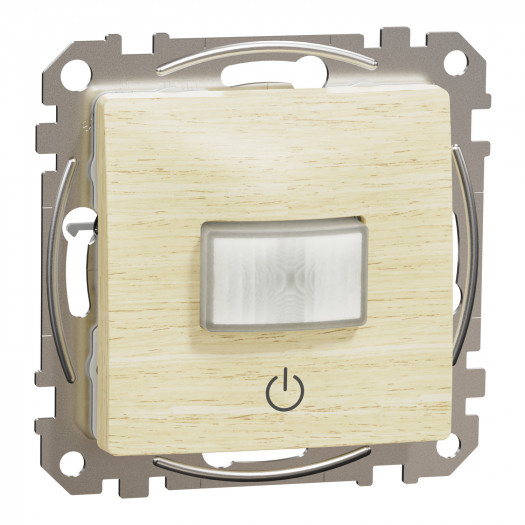 Датчик руху з вимикачем 160°, 10A, береза Sedna Elements 000159568 Датчик руху з вимикачем 160°, 10A, береза Sedna Elements 000159568