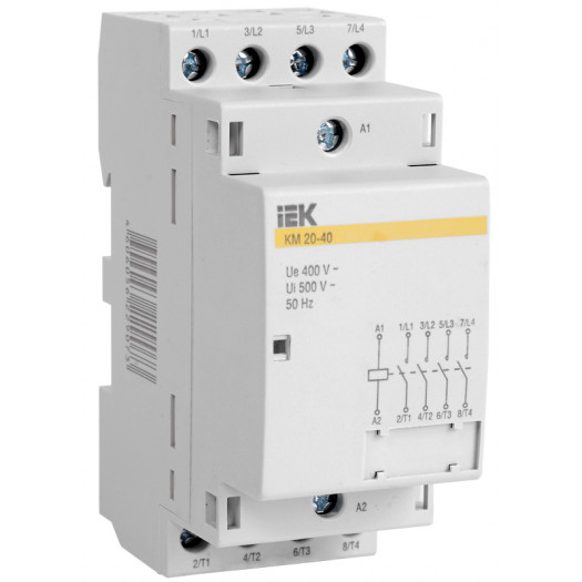 Контактор модульный КМ25-40 AC/DC, IEK (Арт. MKK20-25-40) 000029246