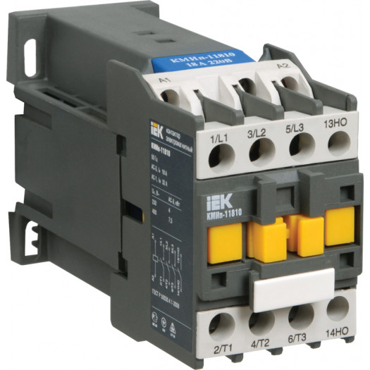 Контактор КМИп-23210, 32А, 220В/АС3, 1НО, IEK (Арт. KMD21-032-220-10) 000037545