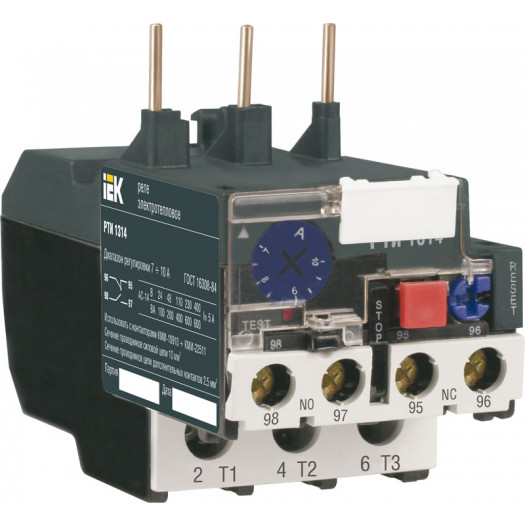 Реле РТИ-1312 електротеплове 5.5-8А IEK 000012566
