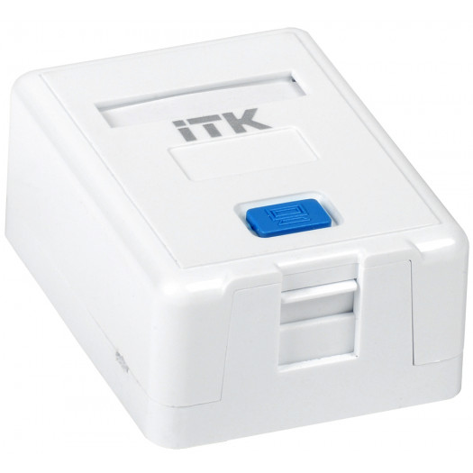 Корпус настенной розетки на 1 модуль,Keystone Jack (Арт. CS2-012) 000033948