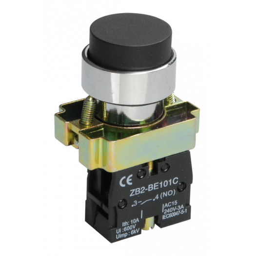 Кнопка управління LAY5-BL21 без підсвічування чорна 1з IEK 000032217