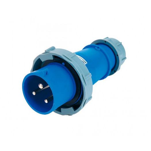 Вилка 0332 PRO переносна 2Р+PЕ 63А 220В IP67 TNSy 000146230