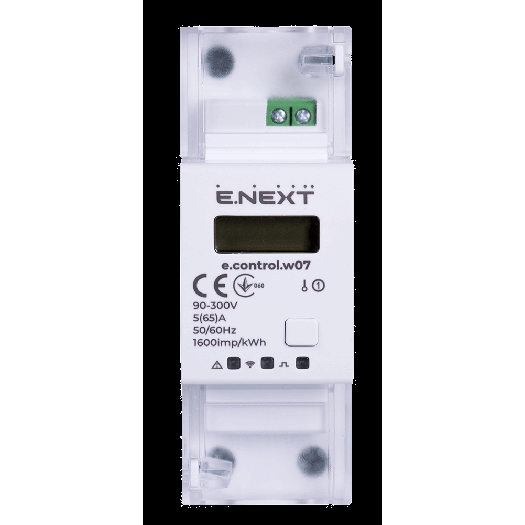 Купити Лічильник однофазний e.control.w07 5(65)А електронний клас 1.0 (некомерц.) багатофункціональний 2 027,60 грн