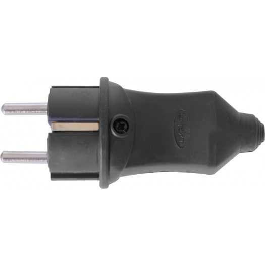 Купити Вилка пряма каучукова e.plug.rubber.028.16, з з/к, 16А 48,30 грн