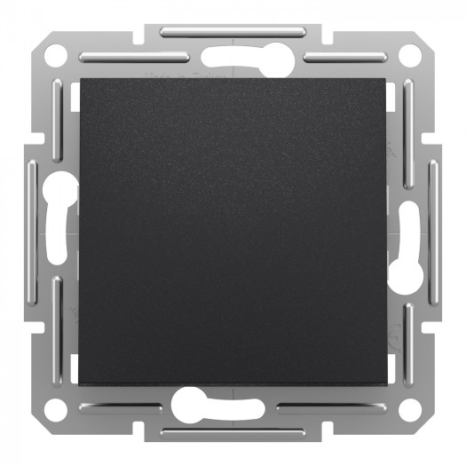 Купити Кнопка, самозажимний контакт, антрацит, Asfora 163,60 грн