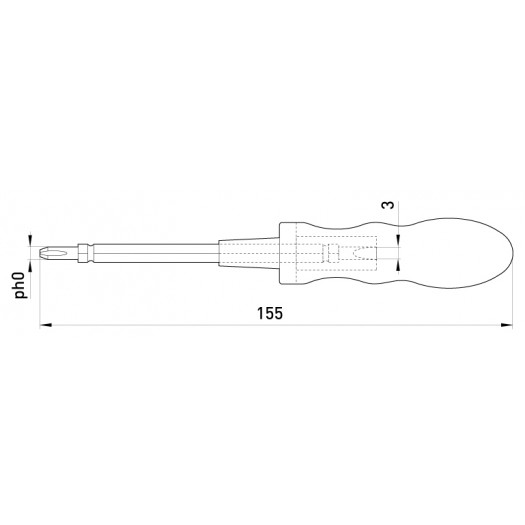 Купити Індикатор-викрутка e.tool.test07 190х4,5хph1 прямий+хрестовий АС100-500В 87,40 грн