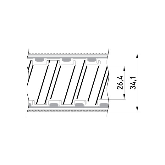 Купити Металорукав e.met.sleeve.stand.proof.braid.25 ізольований, в металевій оплітці (50м) 570,90 грн