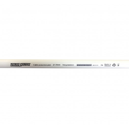 Купити Електротехнічна труба для кабелю Ø20 мм, 2 м (з'єднання 