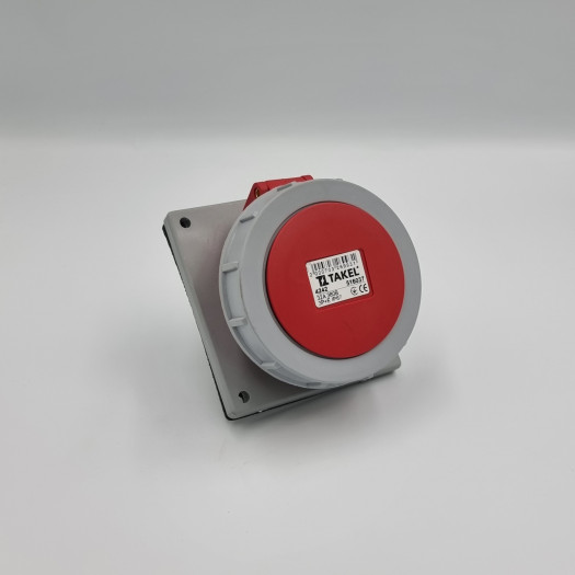 Розетка стаціонарна внутрішня 4242 32А 380В 3Р+Е IP67, TAKEL 000163385