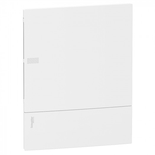 Щит врезной Resi9 MP белая дверца, 2 шины, 24 модуля (2 ряда по 12 модулей) 000160633