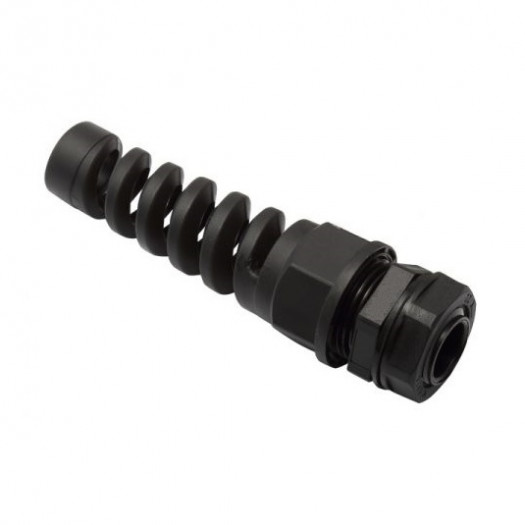 Кабельний ввід PG 9 зі спіраллю, чорний 000126200