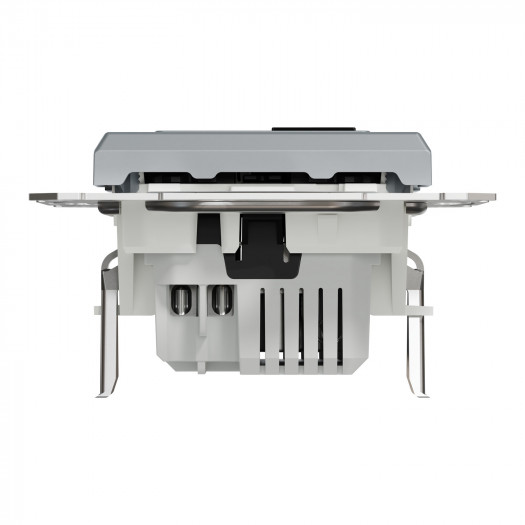 Купити USB розетка подвійна 2,4A сталь Asfora 2 672,10 грн