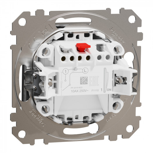 Купити Вимикач 1-клавішний, матовий алюміній Sedna Elements 497,70 грн