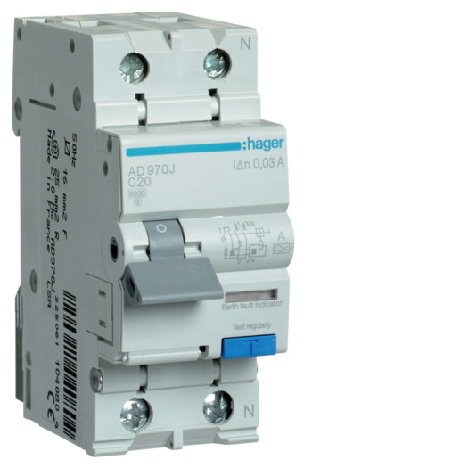 ДАВ 1P+N 6kA C-20A 30mA A 000004196