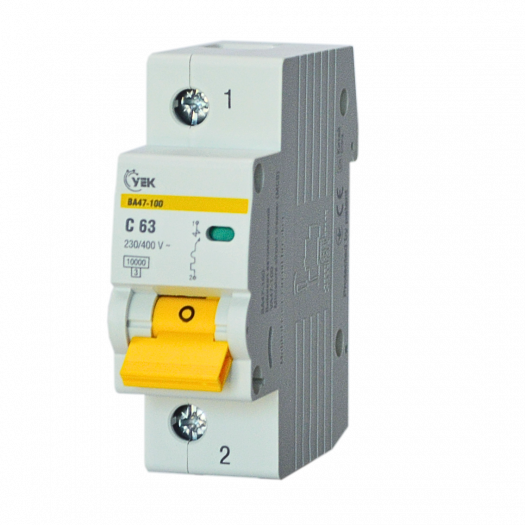 Авт. вим. ВА 47-100 1Р  63А 10 кА  х-ка C 000155615