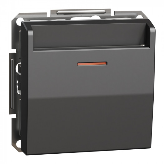 Вимикач з карткою ключем, антрацит, Asfora 000159230