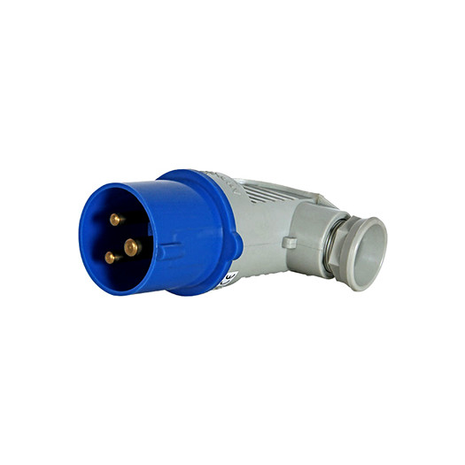 Силова вилка переносна кутова 3Р+Z, 400В,16A,IP44 000017918