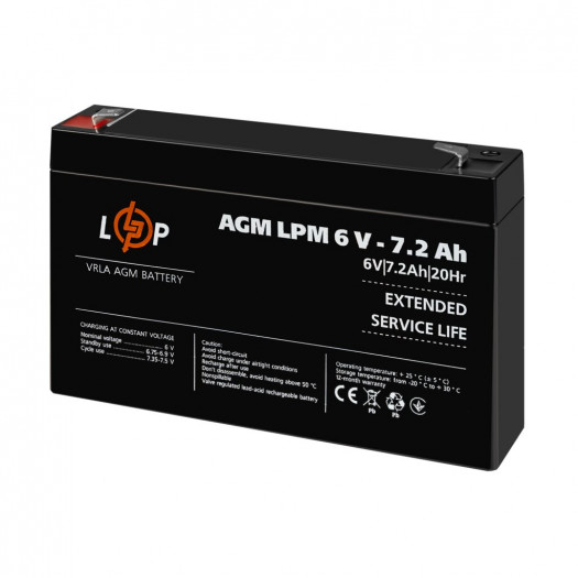 Купити Акумулятор AGM LPM 6V - 7.2 Ah 450,00 грн