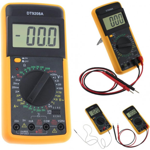 Купити Цифровий мультиметр тестер DT-9208A 461,30 грн
