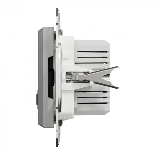 Купити USB розетка подвійна 2,4A алюміній Asfora 2 672,10 грн