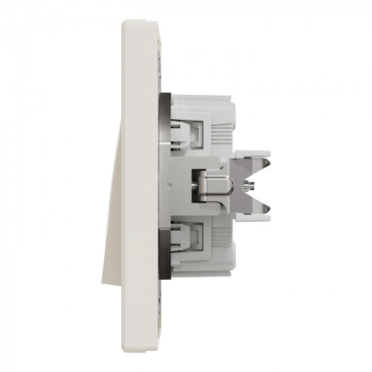 Купить Переключатель 1-клавишный крестовой, крем, Asfora 189,10 грн