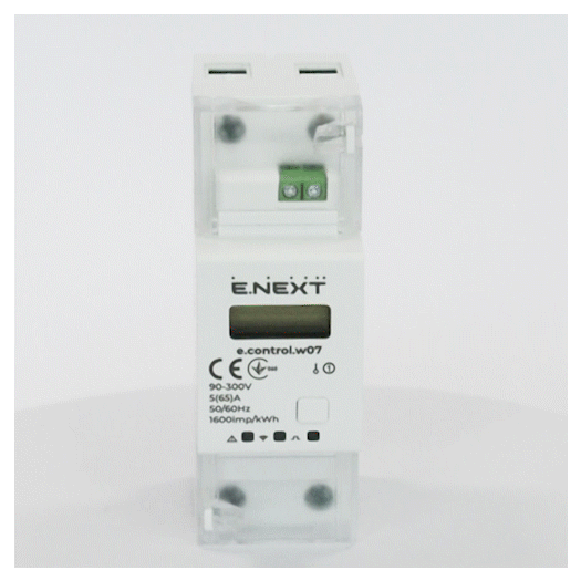 Купити Лічильник однофазний e.control.w07 5(65)А електронний клас 1.0 (некомерц.) багатофункціональний 2 027,60 грн