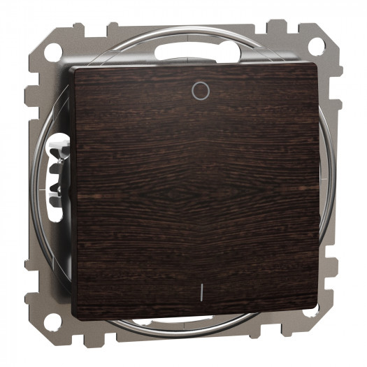 Вимикач 1-клавішний двополюсний, венге Sedna Elements 000160882 Вимикач 1-клавішний двополюсний, венге Sedna Elements 000160882