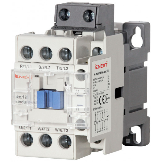 Контактор e.industrial.ukc.12.42, 12А, 42В, no+nc 000016751
