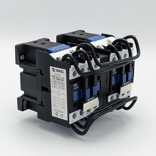 Контактор КМІr 2x1-12-10 12А 230В 2NO реверс, TAKEL 000161863
