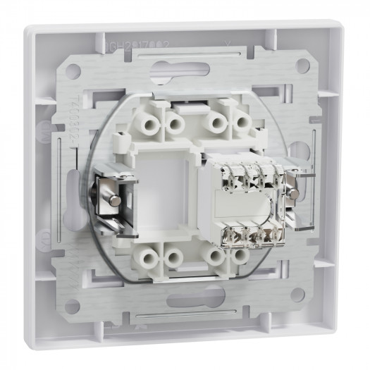 Купити Розетка комп'ютерна RJ45 кат.5е UTP, біла, Asfora 266,80 грн