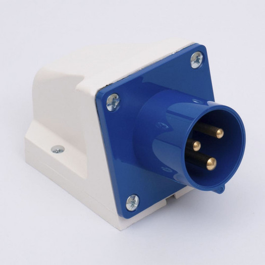Вилка стаціонарна 513 16А 220В 2Р+Е IP44 000126529