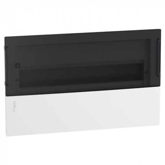 Щит врізний Resi9 MP димчасті двері 2 шини, 1 ряд, 18 модулів 000160496 Щит врізний Resi9 MP димчасті двері 2 шини, 1 ряд, 18 модулів 000160496