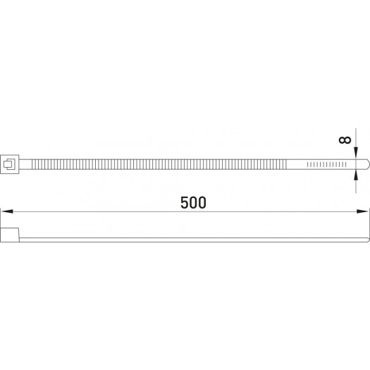 Купить Кабельная стяжка E.NEXT e.ct.stand.500.8 (100шт) (Арт. s015009) 453,00 грн