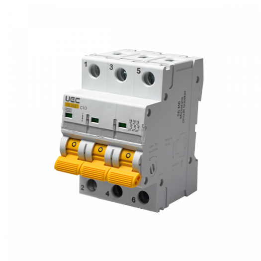 Модульний автоматичний вимикач SB-M8 3P 10A  хар-ка C  4,5кA UEC 000164780